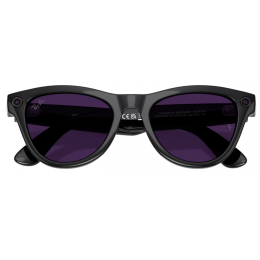 Умные очки Ray-Ban Meta* Skyler Gen 2 Shiny Black, Фотохромные линзы Clear to Amethyst Transitions (RW4014)